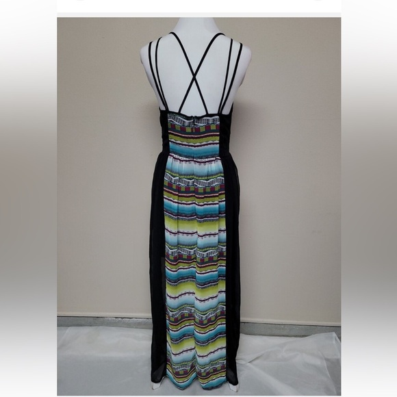 SANS SOUCI sheer see through skirt maxi dress size M - Picture 4 of 16